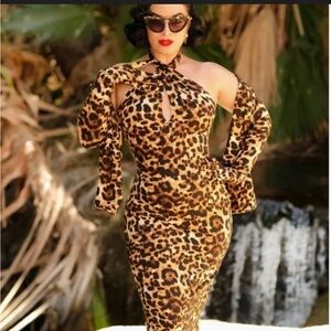 NWT Vintage Vandalizm Sophia Leopard size L